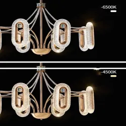 Crystal Shell Luxe Chandelier