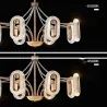 Crystal Shell Luxe Chandelier