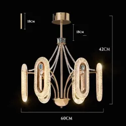 Crystal Shell Luxe Chandelier