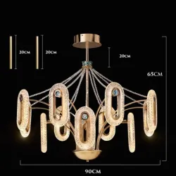 Crystal Shell Luxe Chandelier