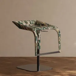 Monte Luxe – Italian Mountain Bar Chair with Premium Fabric Seat