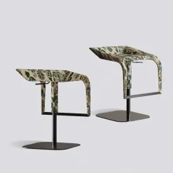 Monte Luxe – Italian Mountain Bar Chair with Premium Fabric Seat