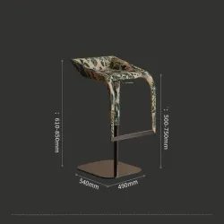 Monte Luxe – Italian Mountain Bar Chair with Premium Fabric Seat