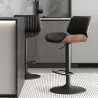 Nordic Leather Bar Stool