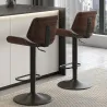 Nordic Leather Bar Stool