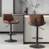 Nordic Leather Bar Stool