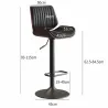 Nordic Leather Bar Stool