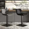 ArcticLight Leather Bar Chair