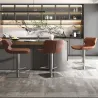 ArcticLight Leather Bar Chair