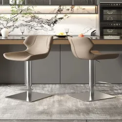 ArcticLight Leather Bar Chair