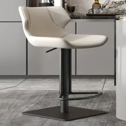 ArcticLight Leather Bar Chair