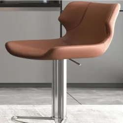 ArcticLight Leather Bar Chair