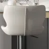 ArcticLight Leather Bar Chair