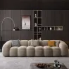 Retro Italian Minimalist Fabric Sofa