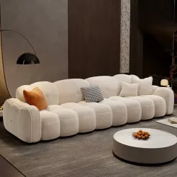 Luxury Straight Fabric Sofa