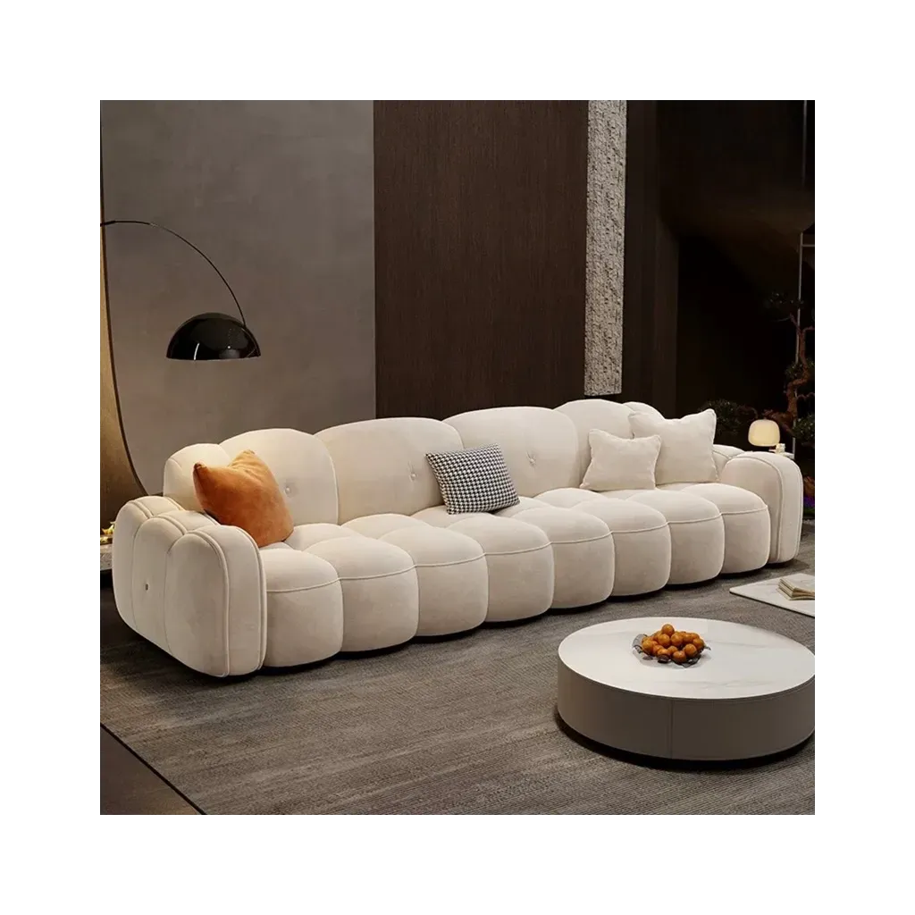 Luxury Straight Fabric Sofa