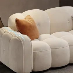 Luxury Straight Fabric Sofa
