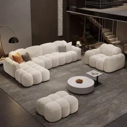Luxury Straight Fabric Sofa