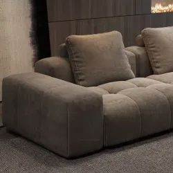 Italian Minimalist Straight Sofa