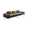 Italian Minimalist Straight Sofa