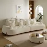 Marshmallow Velvet Curved Sofa