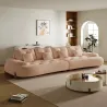 Marshmallow Velvet Curved Sofa