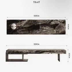 LuxeStone Italia TV Console